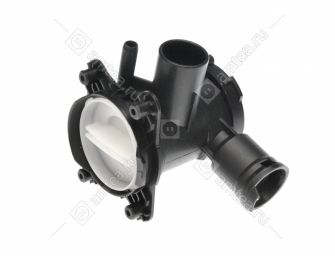 Корпус фильтра (улитка) сливного насоса стиральной машины Bosch, Siemens