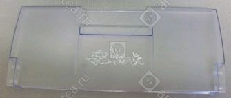 Панель передняя верхняя (серая,с рисунком) морозильной камеры холодильника Beko