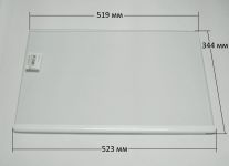 Полка стеклянная с обрамлением над овощным ящиком холодильника Атлант