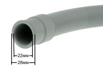 Шланг сливной (вход Г-образный) стиральной, посудомоечной машины 4 м Ø21/29мм