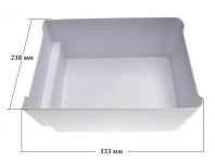 Ящик для фруктов (белый) холодильника Бирюса