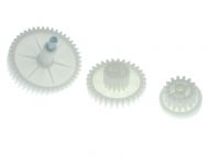 Шестерни (комплект 3 шт.) мясорубки Vitek, Panasonic, Scarlett, Elenberg, Saturn, Maxwell, Rolsen, Supra