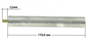 Анод магниевый М6х12мм D=18мм L=120мм для водонагревателя 