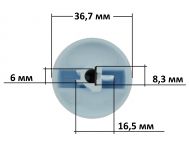 Ручка регулировки конфорки плиты Gefest белая