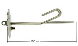 ТЭН (нагреватель) водонагревателя 1500W VLS (нержавейка, фланец 125 мм, М5)