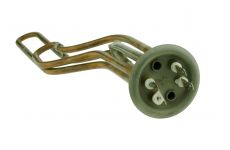 ТЭН (нагреватель) водонагревателя 2500W RF 64 ИТА (медь, М4, клеммы под разъем + под винт, фланец 64 мм) изогнутый