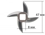 Нож мясорубки Бриз, Аксион, Мастерица, Помощница, Ротор, Ратеп, Флора, Хозяюшка, Серафима, Электросила
