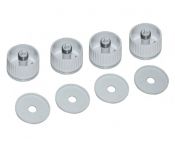 Ручки универсальные (комплект 4 шт.) для газовых плит белые