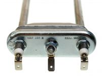 ТЭН (нагреватель) L=220 мм, 1850W, прямой без отверстия стиральной машины Candy, Zerowatt
