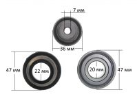 Крепеж опоры суппорта (против шкива) + подш. 204 + сальн. VS-25 (зам. 92729318, 91941758)