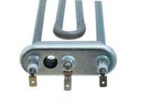 ТЭН (нагреватель) L=200 мм, 2000W, прямой с отверстием стиральной машины Bosch, Siemens, Hansa