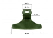 Ручка люка стиральной машины Beko (серая)